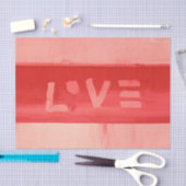 Boho Hippie Chic Living Coral Love Tissuepapier (Craft)