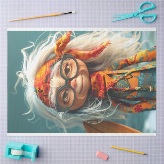 Boho Hippie de Grama Tissuepapier (Craft)