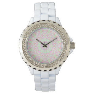 Boho Hippie Eclectic Funky Kleurrijke Pastel Manda Horloge