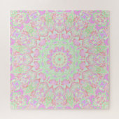 Boho Hippie Eclectic Funky Kleurrijke Pastel Manda Legpuzzel (Horizontaal)