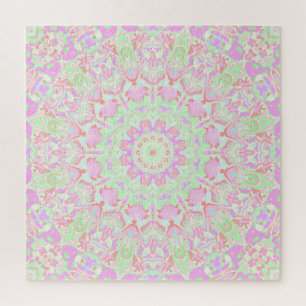 Boho Hippie Eclectic Funky Kleurrijke Pastel Manda Legpuzzel
