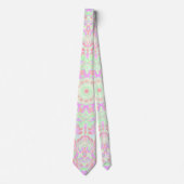 Boho Hippie Eclectic Funky Kleurrijke Pastel Manda Stropdas (Voorkant)