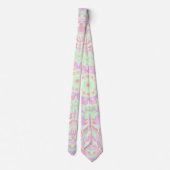 Boho Hippie Eclectic Funky Kleurrijke Pastel Manda Stropdas (Achterkant)
