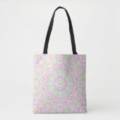 Boho Hippie Eclectic Funky Kleurrijke Pastel Manda Tote Bag (Voorkant)