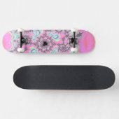 Boho Hippie Eenhoorn Pastel Mandelbrot Fractal Persoonlijk Skateboard (Horizontaal)