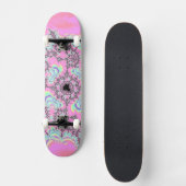 Boho Hippie Eenhoorn Pastel Mandelbrot Fractal Persoonlijk Skateboard (Voorkant)