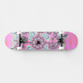 Boho Hippie Eenhoorn Pastel Mandelbrot Fractal Persoonlijk Skateboard (Horizontaal)