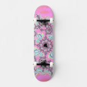 Boho Hippie Eenhoorn Pastel Mandelbrot Fractal Persoonlijk Skateboard (Voorkant)