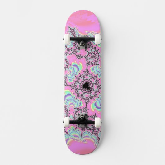 Boho Hippie Eenhoorn Pastel Mandelbrot Fractal Persoonlijk Skateboard (Voorkant)
