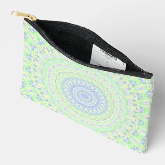 Boho Hippie Funky Eclectische Lente Pastel Mandala Etui (Open)