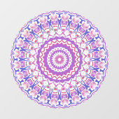 Boho Hippie Funky Groovy Bohemian Kaleidoscoop Raamsticker (Vel)