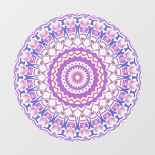 Boho Hippie Funky Groovy Bohemian Kaleidoscoop Raamsticker (Vel)