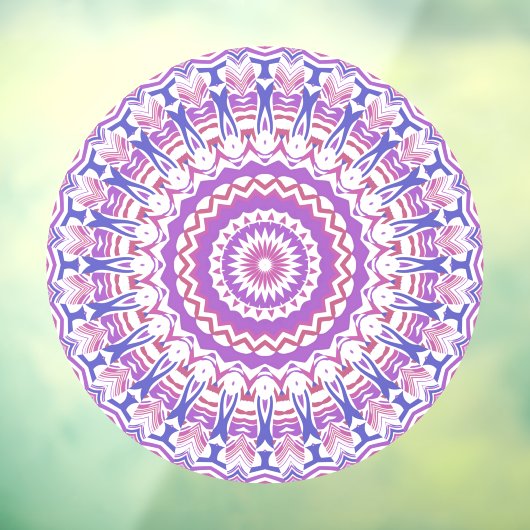 Boho Hippie Funky Groovy Bohemian Kaleidoscoop Raamsticker (Vel 3)