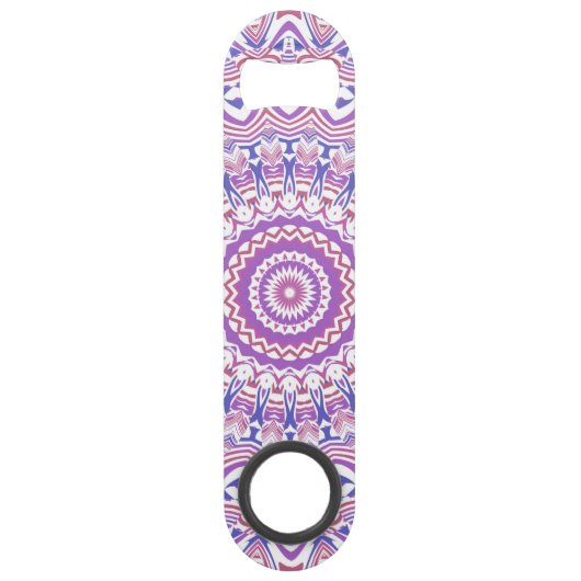 Boho Hippie Funky Groovy Bohemian Kaleidoscoop Speed Flessenopener (Achterkant)