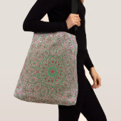 Boho Hippie Funky Trippy Kerst Mandala Crossbody Tas (Dichtbij)