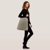 Boho Hippie Funky Trippy Kerst Mandala Crossbody Tas (Op model)