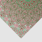 Boho Hippie Funky Trippy Kerst Mandala Tissuepapier (Detail)