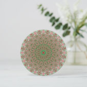 Boho Hippie Funky Trippy Weelderige Kerst Mandala Kaart (Staand voorkant)