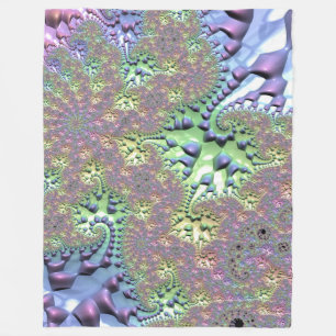 Boho Hippie Groovy Glanzend Kleurrijk Regenboog Fr Fleece Deken