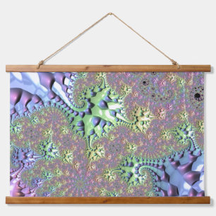 Boho Hippie Groovy Glanzend Kleurrijk Regenboog Fr Hangend Wandkleed