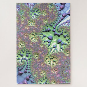 Boho Hippie Groovy Glanzend Kleurrijk Regenboog Fr Legpuzzel
