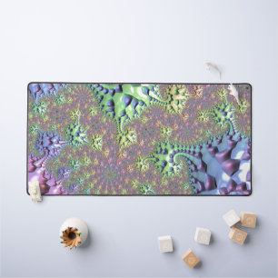 Boho Hippie Groovy Glanzende Kleurrijke Regenboog Bureaumat