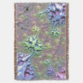 Boho Hippie Groovy Glimmende Kleurrijke Regenboog  Deken (Voorkant Verticaal)