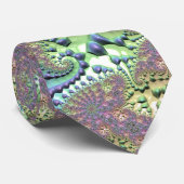 Boho Hippie Groovy Glimmende Kleurrijke Regenboog  Stropdas (Opgerold)