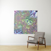 Boho Hippie Groovy Glimmende Kleurrijke Regenboog  Wandkleed (In situ)