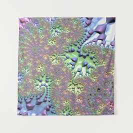 Boho Hippie Groovy Glimmende Kleurrijke Regenboog  Wandkleed