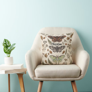 Boho Hippie Heks Mystieke Motten Kussen