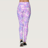Boho Hippie Kleurrijke Levendige Jewel Tone Marble Leggings (Achterkant)