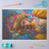 Boho Hippie levendig gekleurde Lady Decoupage Tissuepapier (Craft)