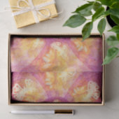 Boho Hippie Paars Gold Kaleidoscope Butterflies Tissuepapier (Geschenk)