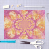 Boho Hippie Paars Gold Kaleidoscope Butterflies Tissuepapier (Craft)