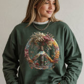 Boho Hippie Peace Sign Sweatshirt