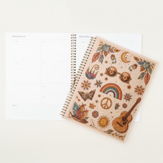 Boho hippie planner (Display)