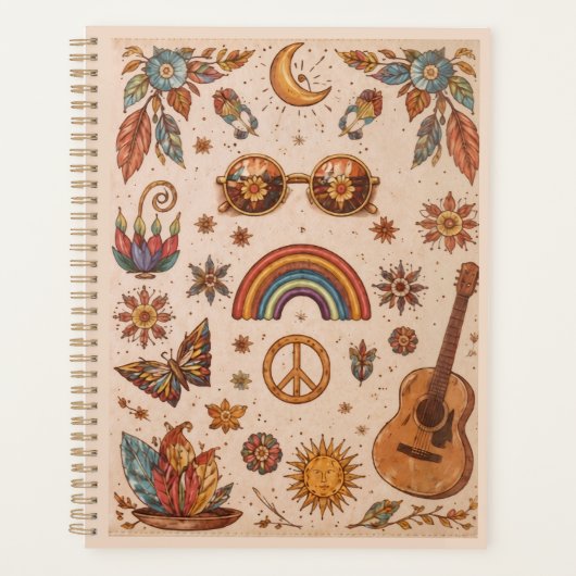 Boho hippie planner (Voorkant)
