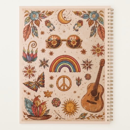 Boho hippie planner (Achterkant)