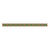 Boho Hippie Red Yellow Blue  Tribal Ethnic Grosgrain Lint (Voorkant)