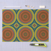 Boho Hippie Red Yellow Blue Tribal Ethnic Tissuepapier (Craft)
