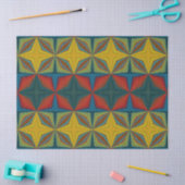 Boho Hippie Red Yellow Blue  Tribal Ethnic Tissuepapier (Craft)