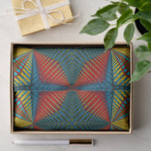 Boho Hippie Red Yellow Blue  Tribal Ethnic Tissuepapier (Geschenk)
