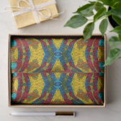 Boho Hippie Red Yellow Blue  Tribal Ethnic Tissuepapier (Geschenk)