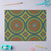 Boho Hippie Red Yellow Blue  Tribal Ethnic Tissuepapier (Craft)