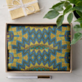 Boho Hippie Red Yellow Blue  Tribal Ethnic Tissuepapier (Geschenk)