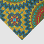Boho Hippie Red Yellow Blue  Tribal Ethnic Tissuepapier (Detail)