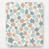 Boho hippie retro pastel bloemen iPad mini cover Muismat (Voorkant)
