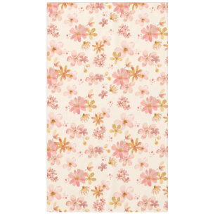 Boho hippie rustic aardse natuurlijke bloemen tafelkleed