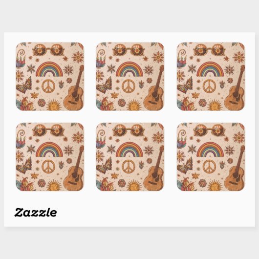 Boho hippie sticker (Vel)